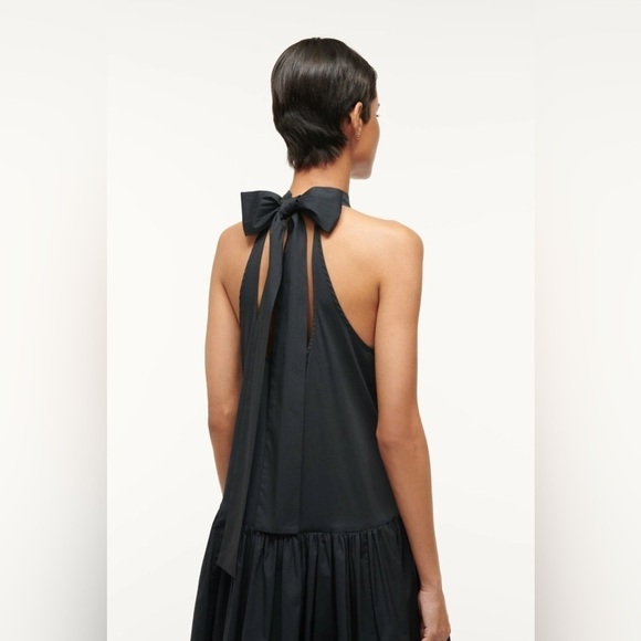 STAUD Navy Marlowe Mini Dress XS - Picture 4 of 8